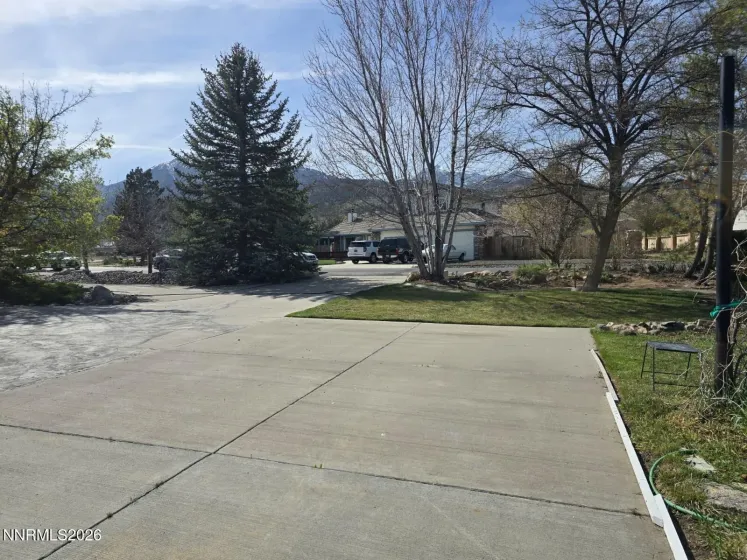 Extended parking area