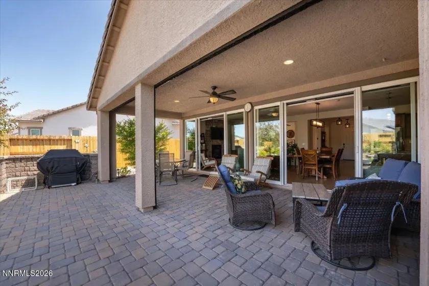 Panoramic double sliding door upgrade. BBQ area stubbed for gas.