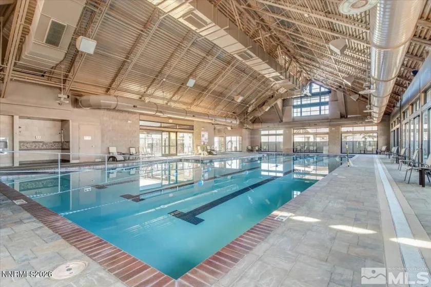 55+ clubhouse indoor lap pool and jetted spa.