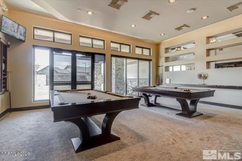 Billiards tables in Regency and Presidio clubhouses.