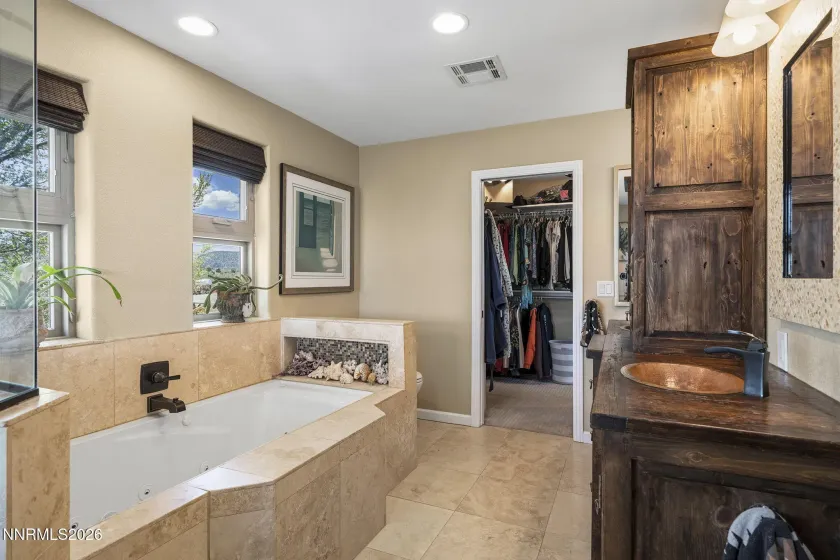Upstairs primary bathroom suite