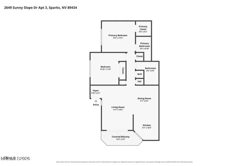 2649 Sunny Slope, Sparks, Nevada 89434, 2 Bedrooms Bedrooms, ,2 BathroomsBathrooms,Residential,Residential,Sunny Slope,0,260010457