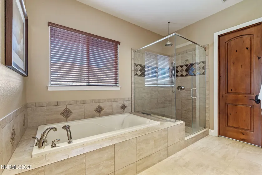 Primary Bathroom - Soaking Tub and Walk-in Shower
