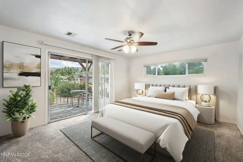 Primary Bedroom Virtually Staged