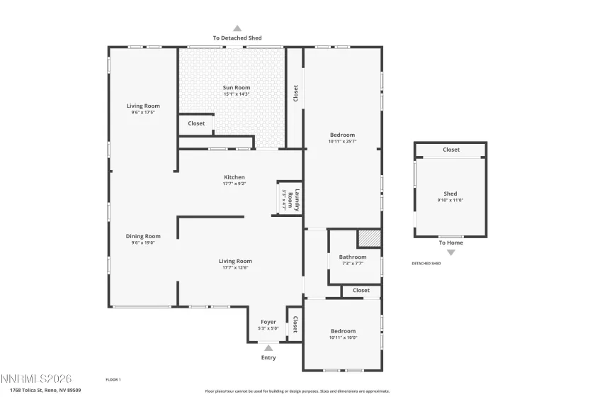 1768 Tolica, Reno, Nevada 89509, 2 Bedrooms Bedrooms, ,1 BathroomBathrooms,Residential,Residential,Tolica,0,260010537