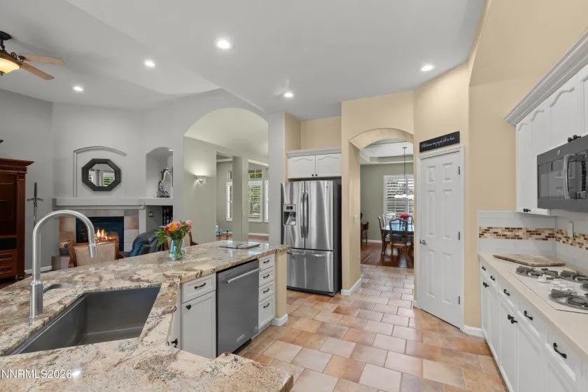 Kitchen and walk through to Dining Room