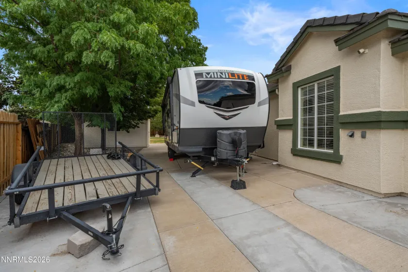 Front View of RV Pad