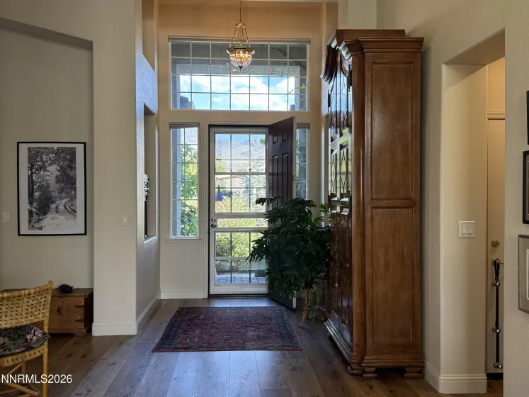 Looking to front door