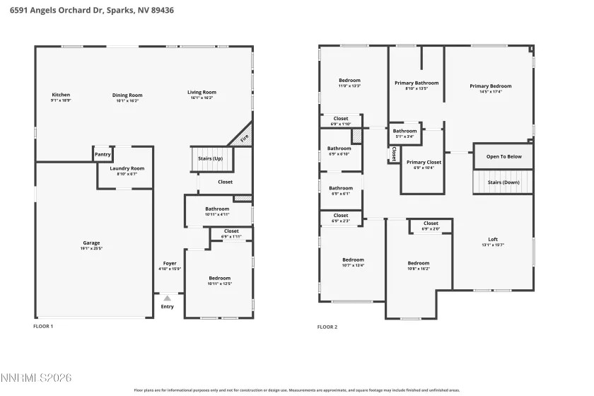 6591 Angels Orchard, Sparks, Nevada 89436, 5 Bedrooms Bedrooms, ,3 BathroomsBathrooms,Residential,Residential,Angels Orchard,0,260010805
