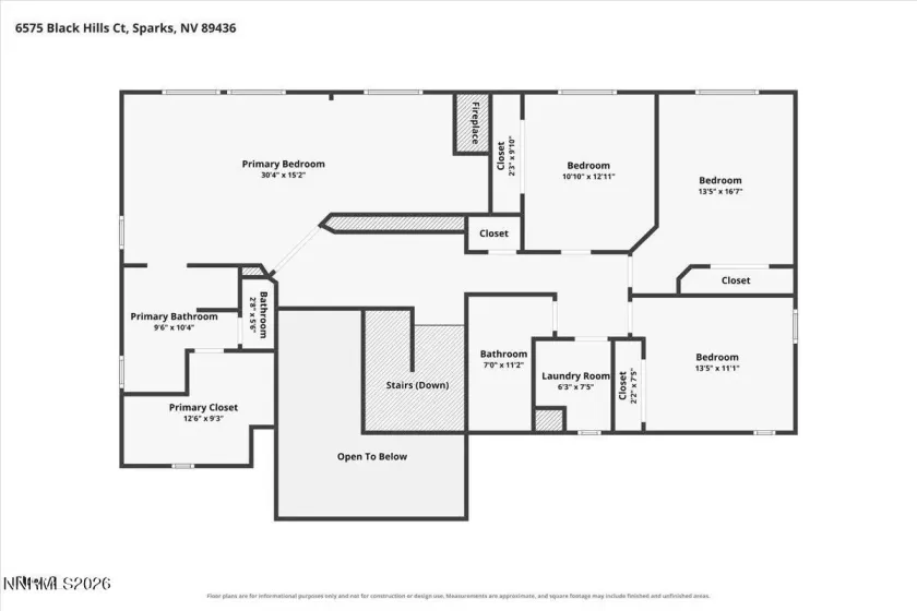6575 Black Hills, Sparks, Nevada 89436, 4 Bedrooms Bedrooms, ,3 BathroomsBathrooms,Residential,Residential,Black Hills,0,260010826