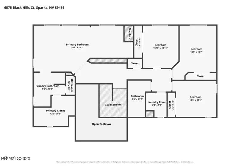 6575 Black Hills, Sparks, Nevada 89436, 4 Bedrooms Bedrooms, ,3 BathroomsBathrooms,Residential,Residential,Black Hills,0,260010826