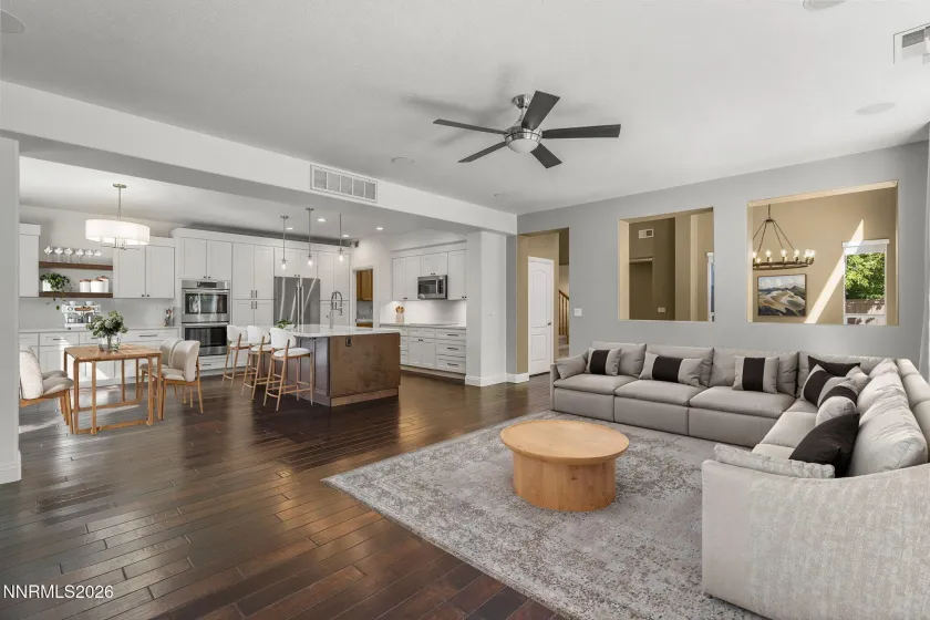 Family/Great Room, Virtually Staged