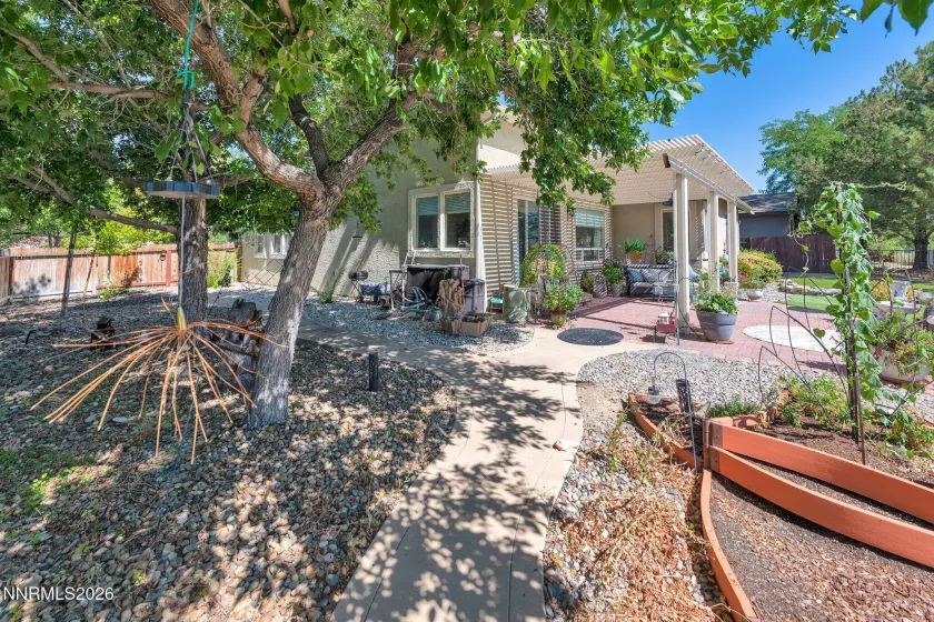 from side yard