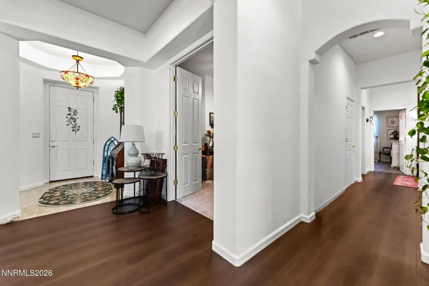Entry and Hall with office in between