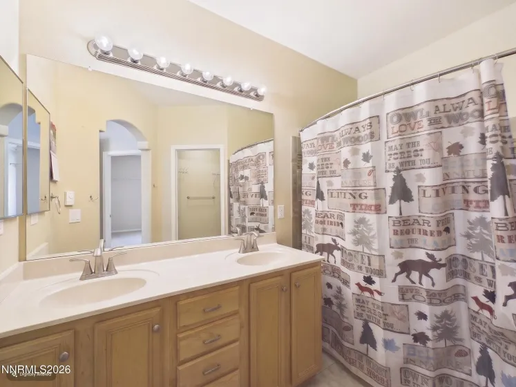 Primary bathroom.