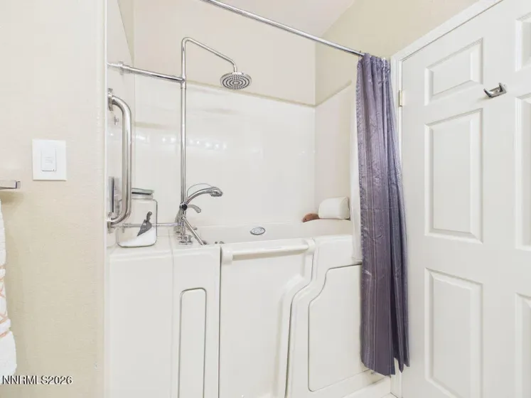 Safe Step tub & shower in 2nd/hall bathroom.