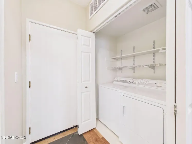 Laundry closet.