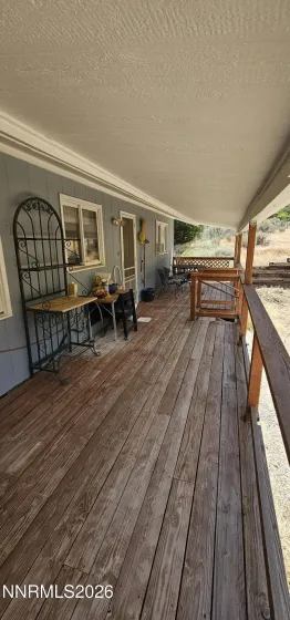 Rear covered porch