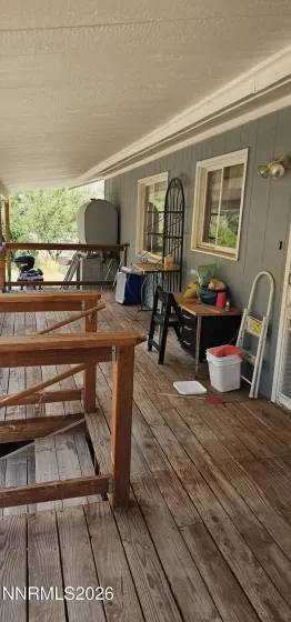 Rear covered porch