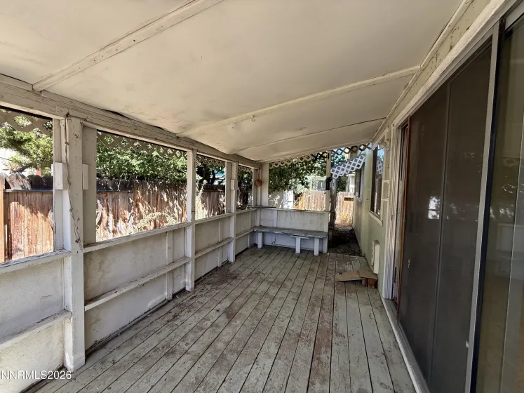 Back covered patio