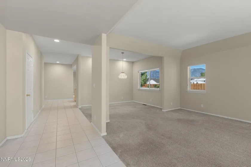 LIVING ROOM AND DINING ROOM COMBINATION