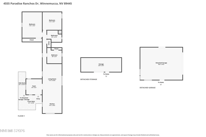 4555 Paradise Ranchos, Winnemucca, Nevada 89445, 2 Bedrooms Bedrooms, ,1 BathroomBathrooms,Residential,Residential,Paradise Ranchos,0,260011048