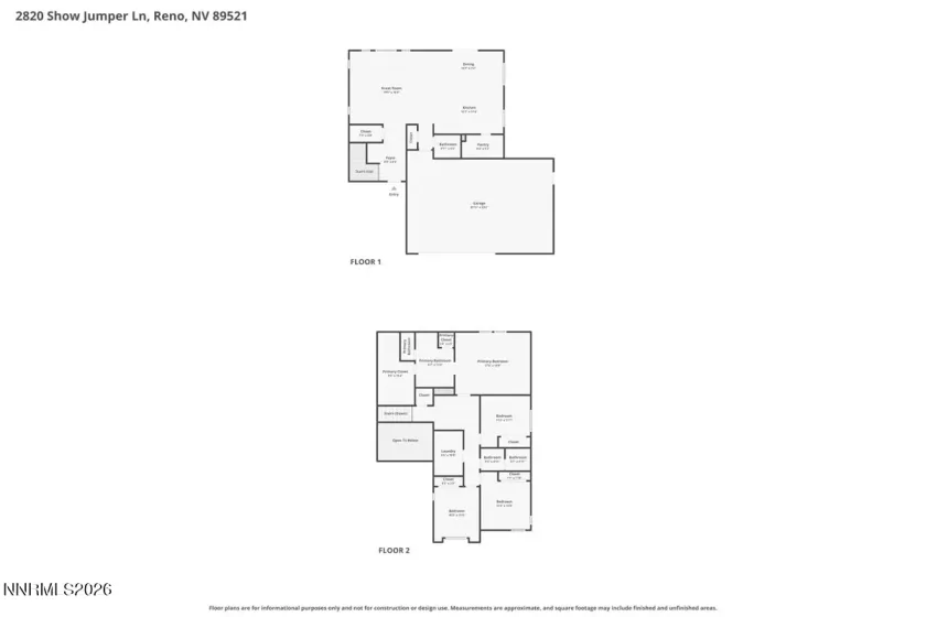 2820 Show Jumper, Reno, Nevada 89521, 4 Bedrooms Bedrooms, ,3 BathroomsBathrooms,Residential,Residential,Show Jumper,0,260011086
