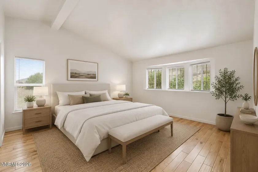 Virtually Staged primary bedroom