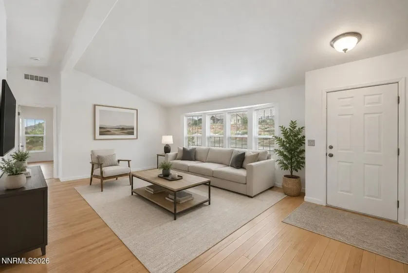 Virtually Staged Living Room