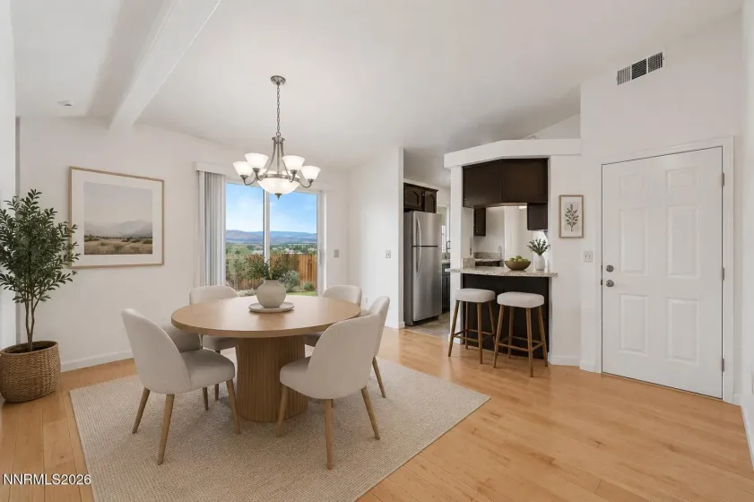 Virtually Staged Dinning Room
