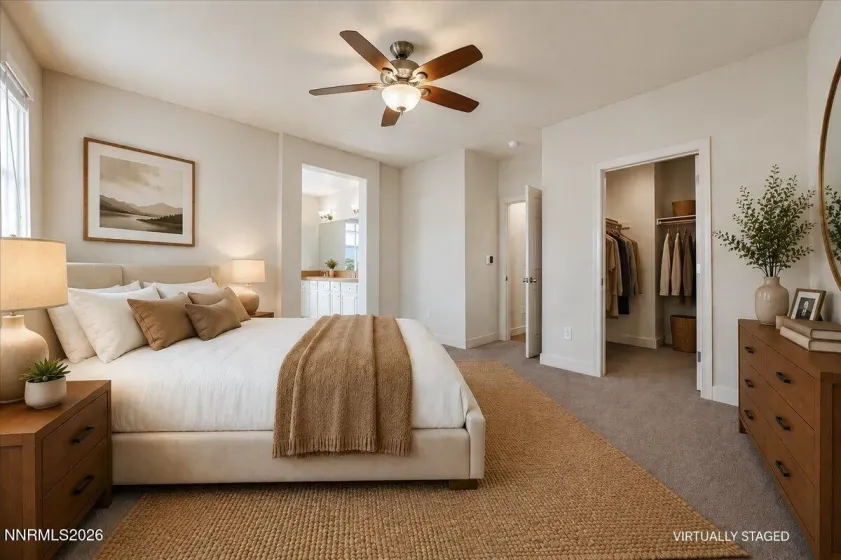 Primary Bedroom Virtually staged