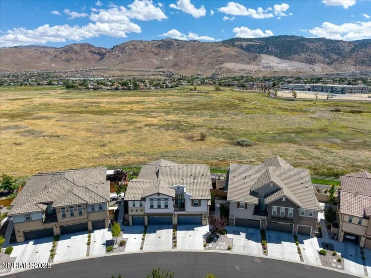 Aerial view of front