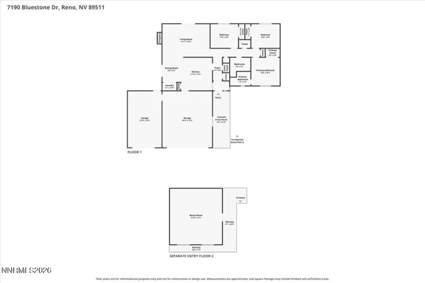 7190 Bluestone, Reno, Nevada 89511, 3 Bedrooms Bedrooms, ,2 BathroomsBathrooms,Residential,Residential,Bluestone,0,260011171