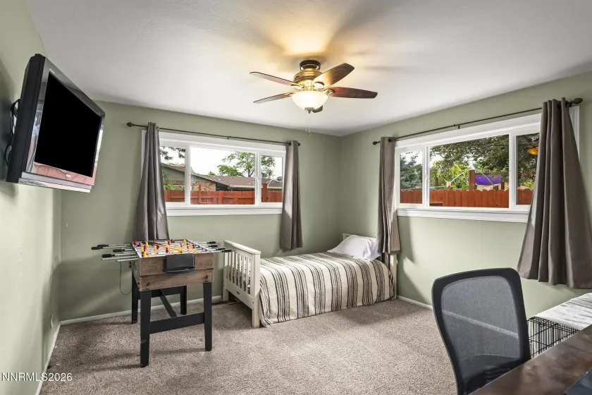Windows allow plenty of natural light.