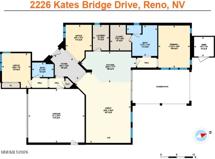 2226 Kates Bridge, Reno, Nevada 89521, 2 Bedrooms Bedrooms, ,2 BathroomsBathrooms,Residential,Residential,Kates Bridge,0,260011246