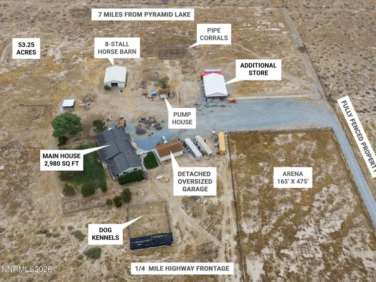 16500 Pyramid, Reno, Nevada 89510, 3 Bedrooms Bedrooms, ,2 BathroomsBathrooms,Farm & Ranch,Residential,Pyramid,0,260011292