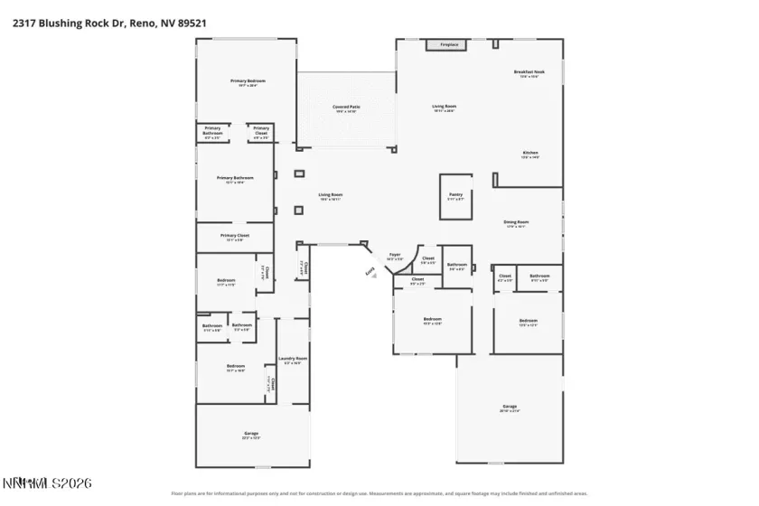 2317 Blushing Rock, Reno, Nevada 89521, 5 Bedrooms Bedrooms, ,4 BathroomsBathrooms,Residential,Residential,Blushing Rock,0,260011303