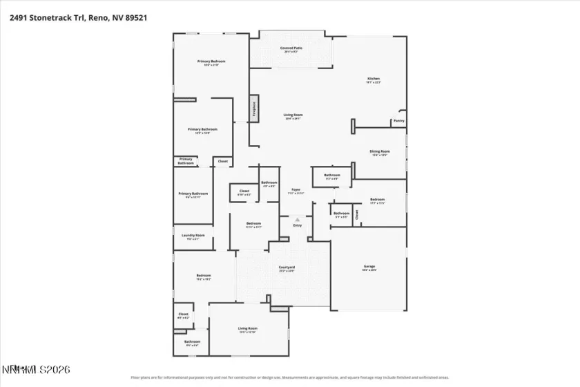 2491 Stonetrack, Reno, Nevada 89521, 4 Bedrooms Bedrooms, ,5 BathroomsBathrooms,Residential,Residential,Stonetrack,0,260011414