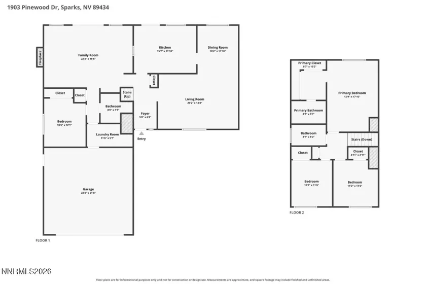 1903 Pinewood, Sparks, Nevada 89434, 4 Bedrooms Bedrooms, ,3 BathroomsBathrooms,Residential,Residential,Pinewood,0,260011471