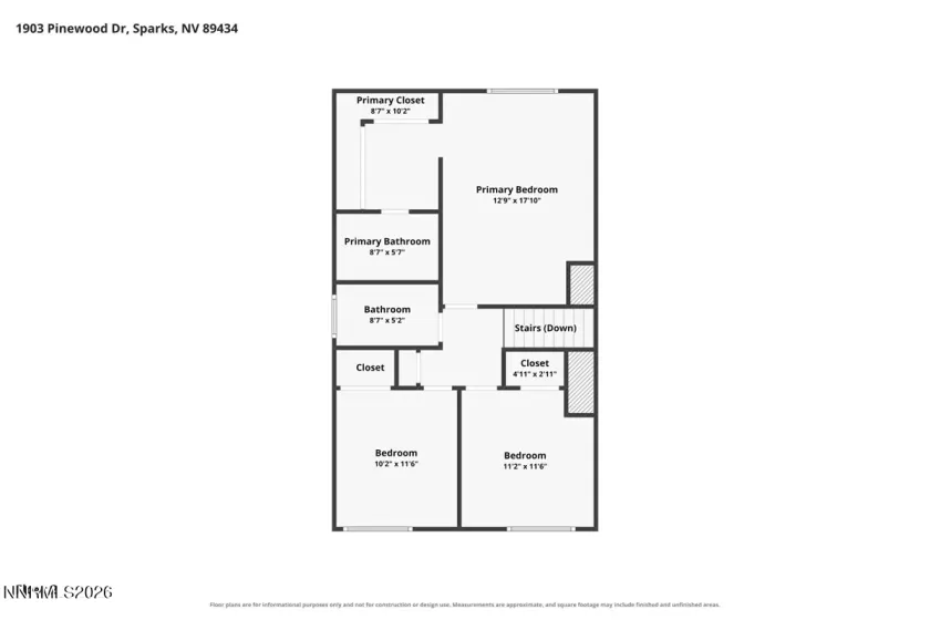1903 Pinewood, Sparks, Nevada 89434, 4 Bedrooms Bedrooms, ,3 BathroomsBathrooms,Residential,Residential,Pinewood,0,260011471