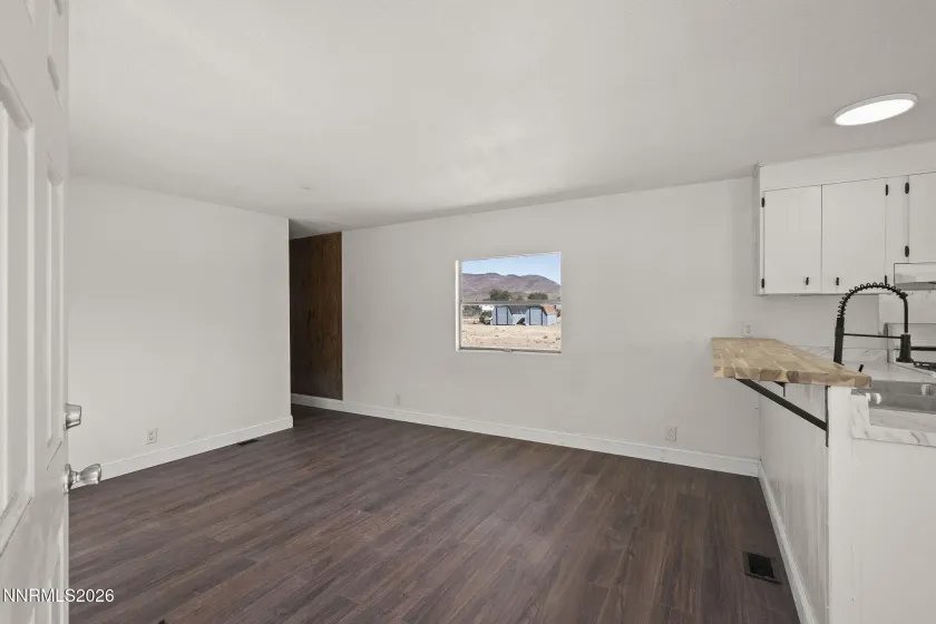 Dining / Barstool area of unconverted manufactured home
