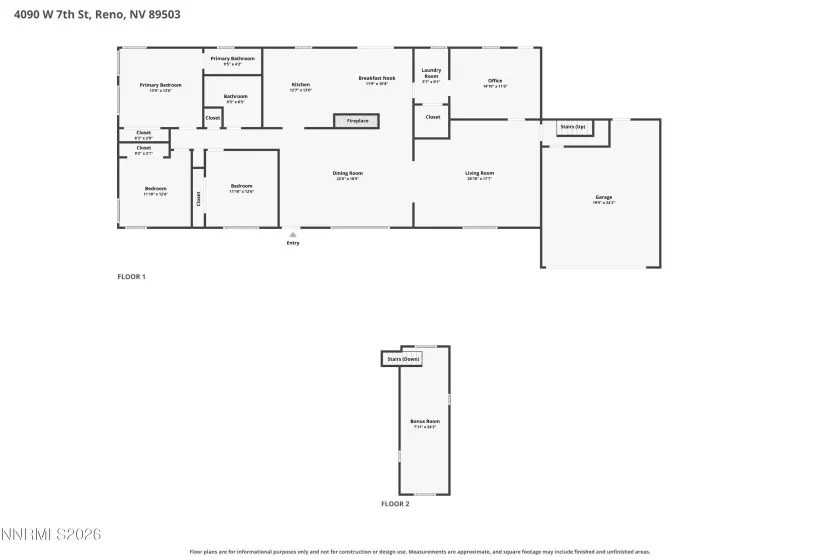 4090 7th, Reno, Nevada 89503, 3 Bedrooms Bedrooms, ,2 BathroomsBathrooms,Residential,Residential,7th,0,260011580