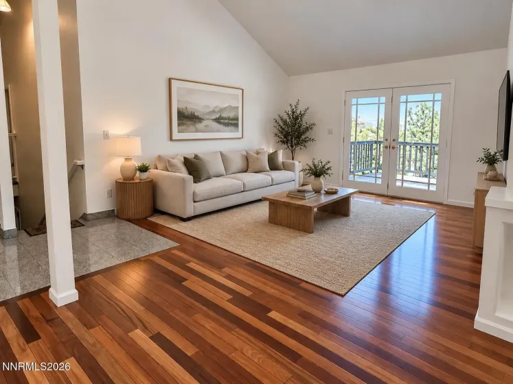 Living room / virtually staged.