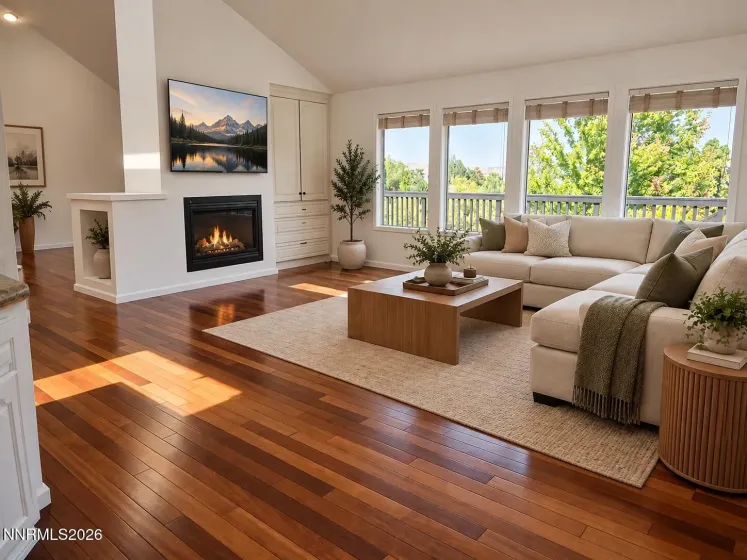 Family room / Virtually staged