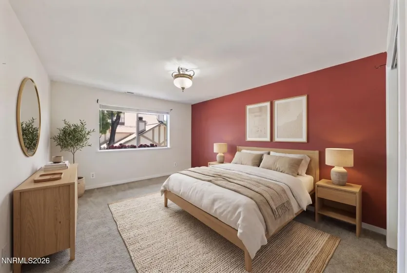 Virtually Staged Bedroom