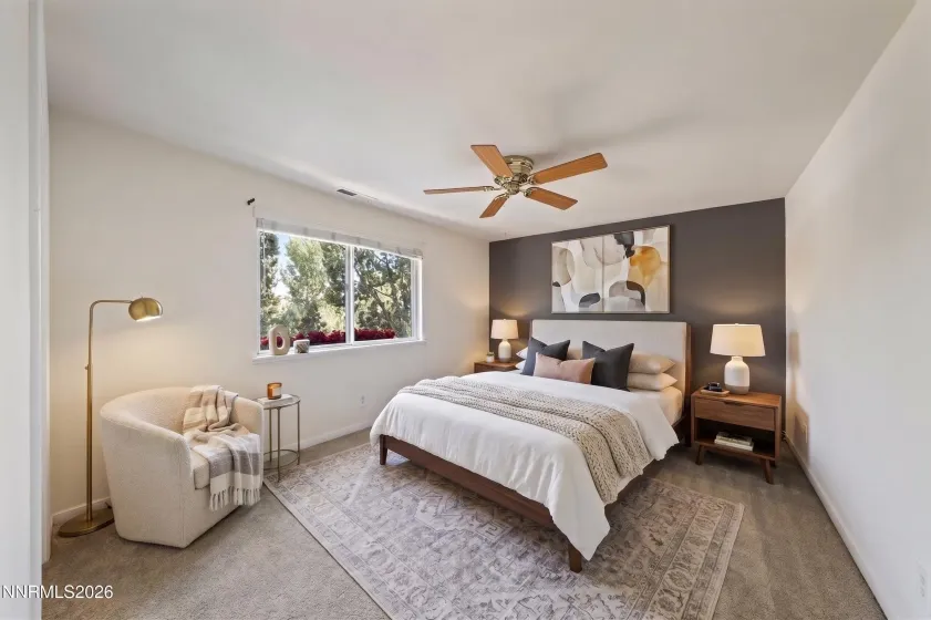 Virtually Staged Bedroom