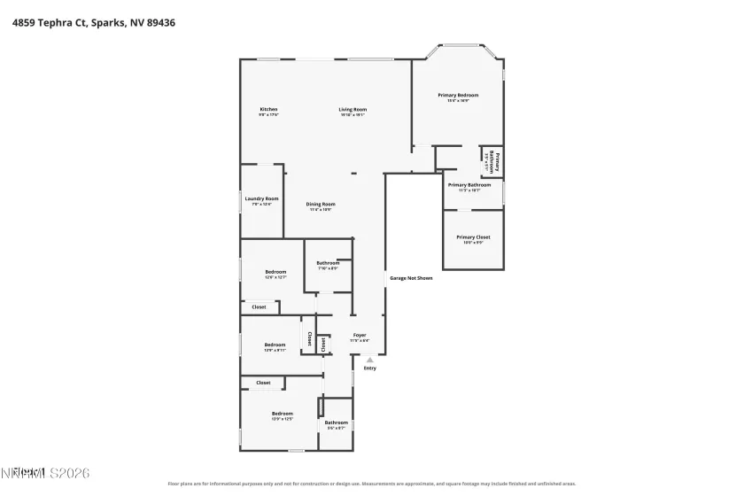 4859 Tephra, Sparks, Nevada 89436, 4 Bedrooms Bedrooms, ,3 BathroomsBathrooms,Residential,Residential,Tephra,0,260011866