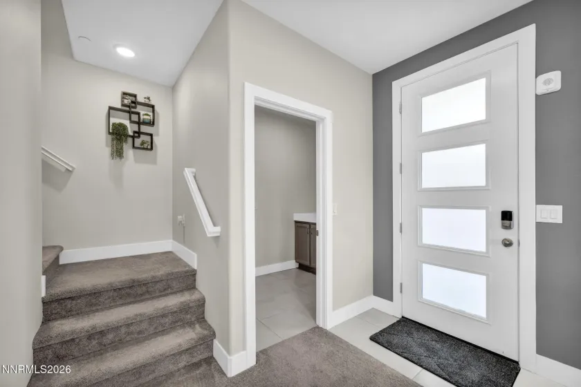 To the right of the entry is the "mud room" which is off the garage..