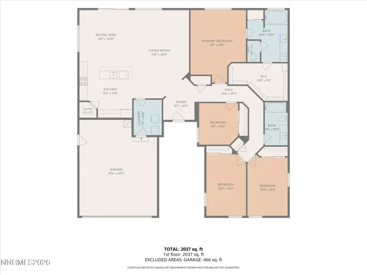 18639 Haskell Peak, Reno, Nevada 89508, 4 Bedrooms Bedrooms, ,2 BathroomsBathrooms,Residential,Residential,Haskell Peak,0,260011968