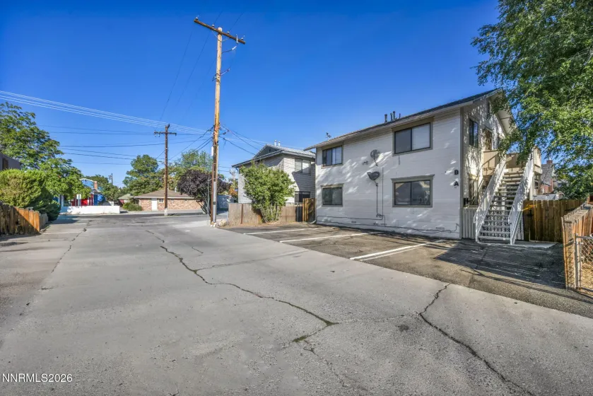 Alley access for duplex building